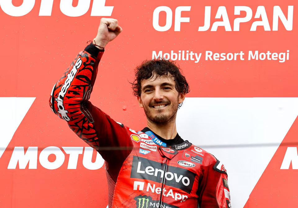 Bagnaia tahan Martin untuk raih gelar ganda Grand Prix Jepang
