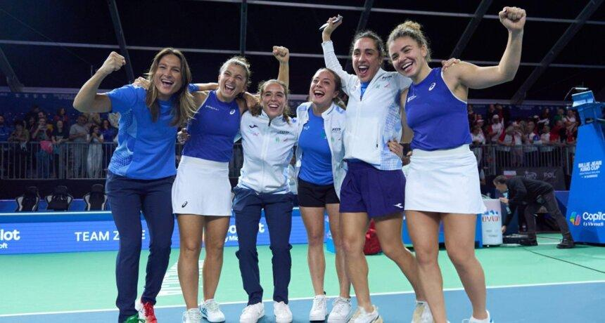 Tim Putri Italia Memenangkan Piala Billie Jean King 2024