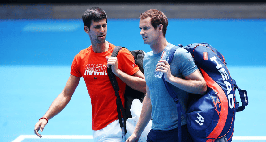 Andy Murray bercanda tentang Novak Djokovic yang membolos latihan untuk Formula 1